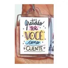 Chaveiro Acrilico Personalizados 50 unid. LEIA A DESCRIÇÃO