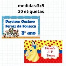 150 etiquetas adesivas escolares
