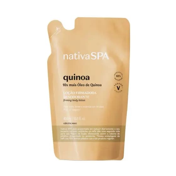 Refil Loção Desodorante Hidratante Corporal Nativa SPA Boticário fragrâncias 400ml