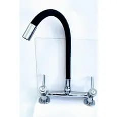 Torneira Misturador Gourmet Cozinha Mesa C-61 PRETO 1/4v