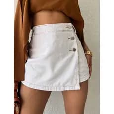 kissmelady 8357 short saia  Shorts jeans feminino  lisa sem rascada short jeans juvenil natural shorts Feminino