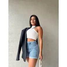 kissmelady 8215 Shorts jeans feminino  lisa sem rascada short jeans juvenil natural shorts Feminino s 8215