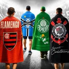 Toalha de Banho Grande Original Presente Masculino Dia dos Pais Flamengo Corinthians Palmeiras Vasco