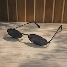 Óculos De Sol De Sol Retrô / Pequeno / Vintage / Com Armação Oval Para Masculino E Mulheres