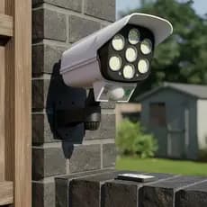 Câmera Refletor Led Solar Sensor De Movimentos C/ Controle