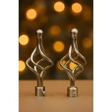 Ponteira para varão de cortina, design espiral exclusivo, tamanho 19mm, 2un. casa, decoração