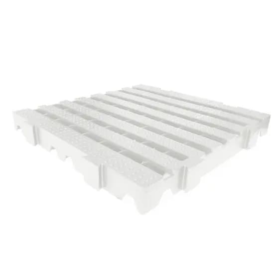 Piso Estrado Palete Deck de Plástico 40X40X4,5 Branco Leitoso, Estrado para camâra fria,  Estoque