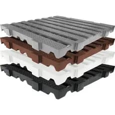 kit 04 ou 1 und Piso Plástico, Estrado de Plástico 50x50x4,5 cm, Deck de Plástico, Palete Plástico