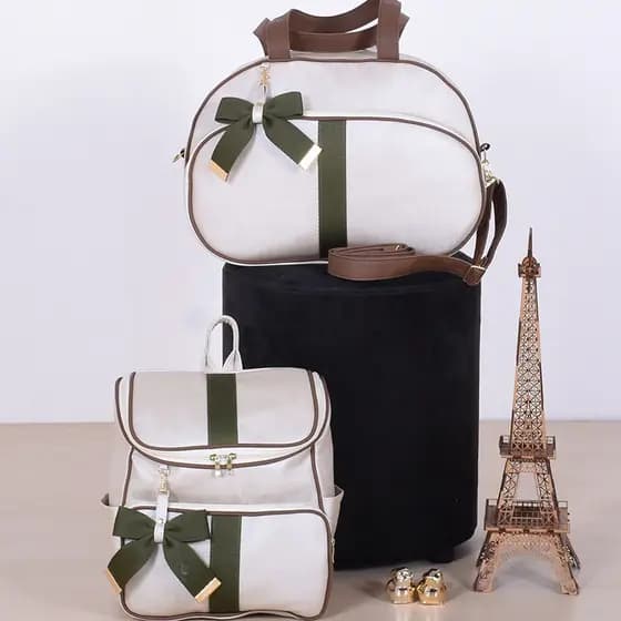Kit Bolsa Maternidade Requinte Verde - 02 Peças