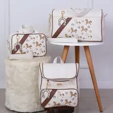 Kit Bolsa Maternidade Menino/Menina Coleção José e Maria - 03 Peças