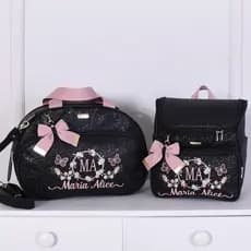Kit Bolsa Maternidade Luxo Menina/Menino Personalizada Sonho - 02 Peças