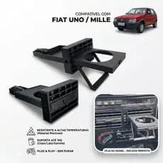 Difusor de Ar Painel com Porta Copo do Fiat Uno Mille Grade Ventilação Suporte Reposição Acessório