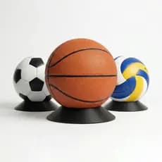 Suporte de Mesa Redondo Expositor para Bola Futebol Basquete Vôlei Handball Futvolei Vitrini Base