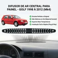Grade Difusor Saida de Ar Painel Superior Golf 1998 a 2012 Sapão Confortline Sportline MK4 Tabelier