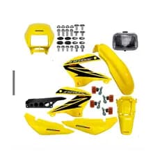Carenagem Completa + Parafuso Honda Bros 150 2008 Amarela
