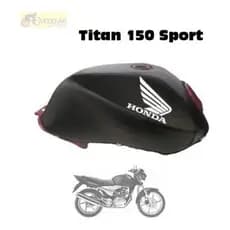Capa Tanque Titan 150 Sport 2004 A 2008 Preta
