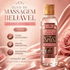 ÓLEO DE MASSAGEM BEIJÁVEL AROMA SENSAÇÃO 120ml Hot Flowers