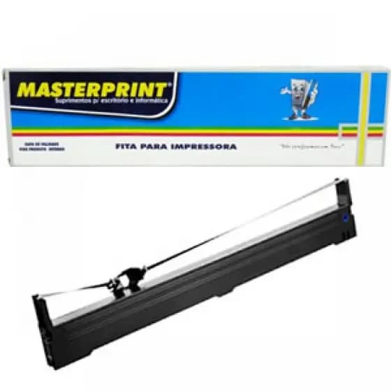 Fita Matricial compativel Preta para Impressora Epson LX350 LX-300+ LX-300+2 13mm x 12m Nylon
