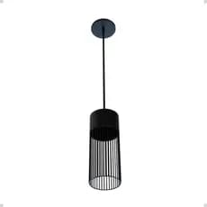 Pendente Luminária Tubo Aramado Cilíndrico Soquete E27