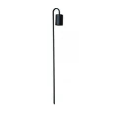 Luminária Poste Balizador Jardim Curvo Soquete Gu10 - 75cm