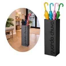 Suporte Porta Guarda Chuva Em Chapa De Aço 50x16cm