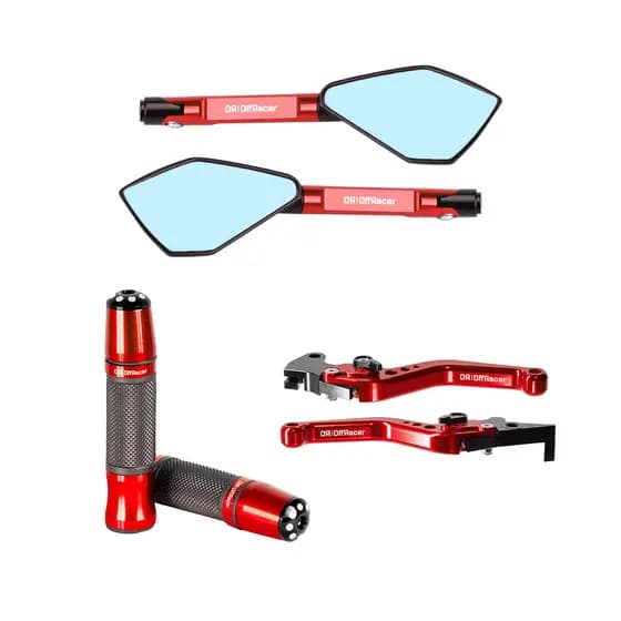 Kit Esportivo Bajaj Dominar 250 400 Manete Punho Manopla Retrovisor