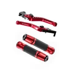Kit Manopla Punho Manete Esportivo Moto Factor Fazer 125 150 UBS