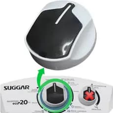 Botão Suggar Original Lavamax / Lavamax Eco/ Lavamatic - 10kg ( TIMER )