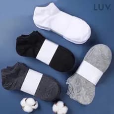 Kit 24/12 Pares de Meia Soquete Unissex Masculino Feminino