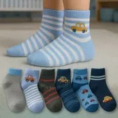 Kit 12,9 ou 6 Pares de Meias Infantis Menino Leves e Confortáveis 2 a 10 Anos