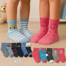 Kit 15,12 ou 6 Pares de Meias Infantis Menina Menino Leves e Confortáveis 2 a 10 Anos