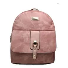 Bolsa Mochila Couro Sintético Alça Resistente Feminina
