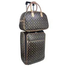 Kit Mala E Bolsa De Viagem Avião Bordo 10kg Padrão Anac Zíper Cadeado Ímpermeável Resistente Masculina Feminina