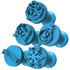 Kit Carimbos Brigadeiros Docinhos Molde Festa Confeitaria - Princesa Congelante - 5pçs