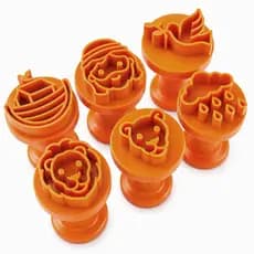 Kit Carimbos Brigadeiros Docinhos Molde Festa Confeitaria - Arca Noé Leão Bíblico Religioso - 6pçs