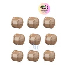 kiT  Cap Soldável 20mm 1/2" Marrom Para Agua - Conexões Hidráulica