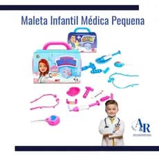 Maleta Infantil Pequena Doutora Médica Profissão Interativo Didático 8 Peças