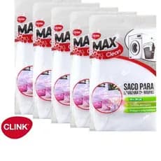 Kit 5 Sacos Lava Roupa Facil 40x50 Maquina de Lavar Delicadas Intimas Organizador de roupas