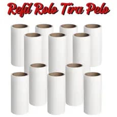 Refil Rolo Tira Pelo Mini Rolinho de Roupa 4 a 16 unidades Animais Cabelo Pó Sujeira 30 folhas cada