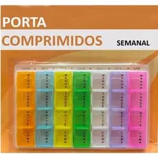Porta Comprimido Semanal e Mensal - Organização Prática e Colorida