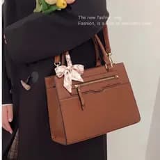 Bolsa feminina Transversal Com Lenço E Alça Ajustavel