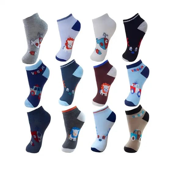 Kit 6 Pares Meia Infantil Menina Menino Criança Bebe