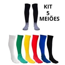 Kit 5 Meião Futebol infantil Juvenil Premium Profissional