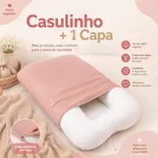 Ninho Casulinho Sensorial 100% Algodão + Capa com Zíper Liso