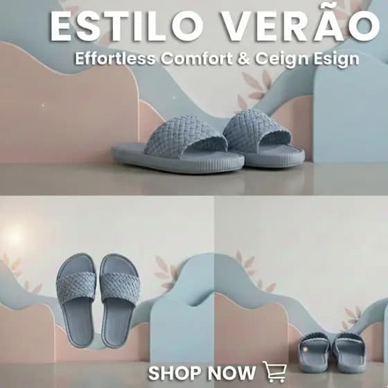 papete feminina chinelo femenino confortável