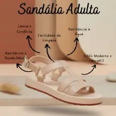 sandália feminina salto baixo sandália papete feminina