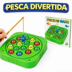 Pega Peixe Jogo de Pesca Infantil Brinquedo Educativo Coordenação Motora Crianças divertido