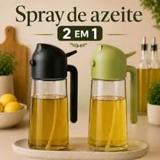2 Spray Pulverizador Azeite Vinagre Óleo Dosador Vidro Cozinha Gourmet Anti Vazamento 450/470ml