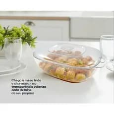 Tupperware Travessa Mágica 2,5l Policarbonato Microondas 2,5l Natural Transparente Tupper