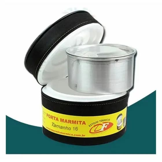 Marmita Térmica Revestida Com Zíper - Refeições Quentes por até 6 a 7 horas, com Isopor e Alumínio!